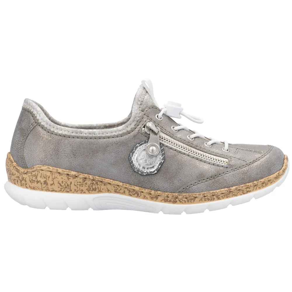 Rieker N4263-40 (Canterbury) Grey Shoes
