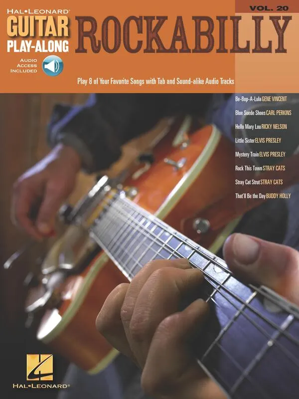ROCKABILLY GUITAR PLAYALONG V20 BK/OLA