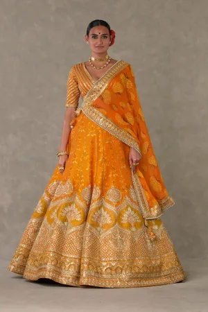 Rust Narangi-Bagh Lehenga Regular Price