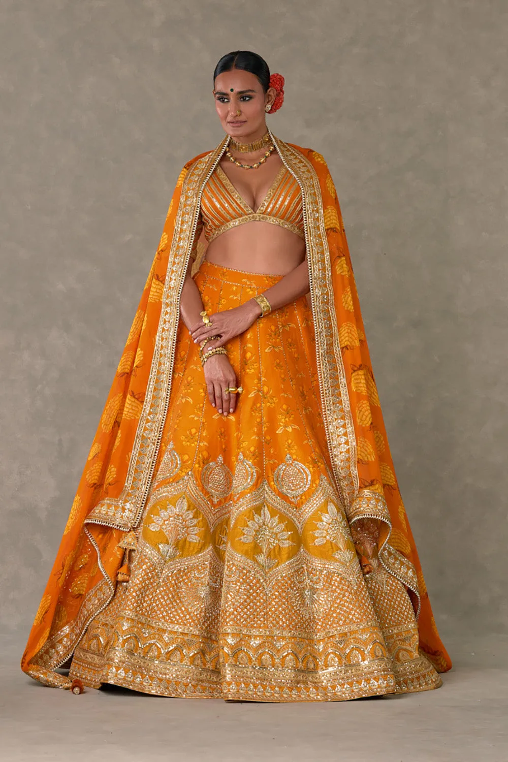 Rust Narangi-Bagh Lehenga Regular Price