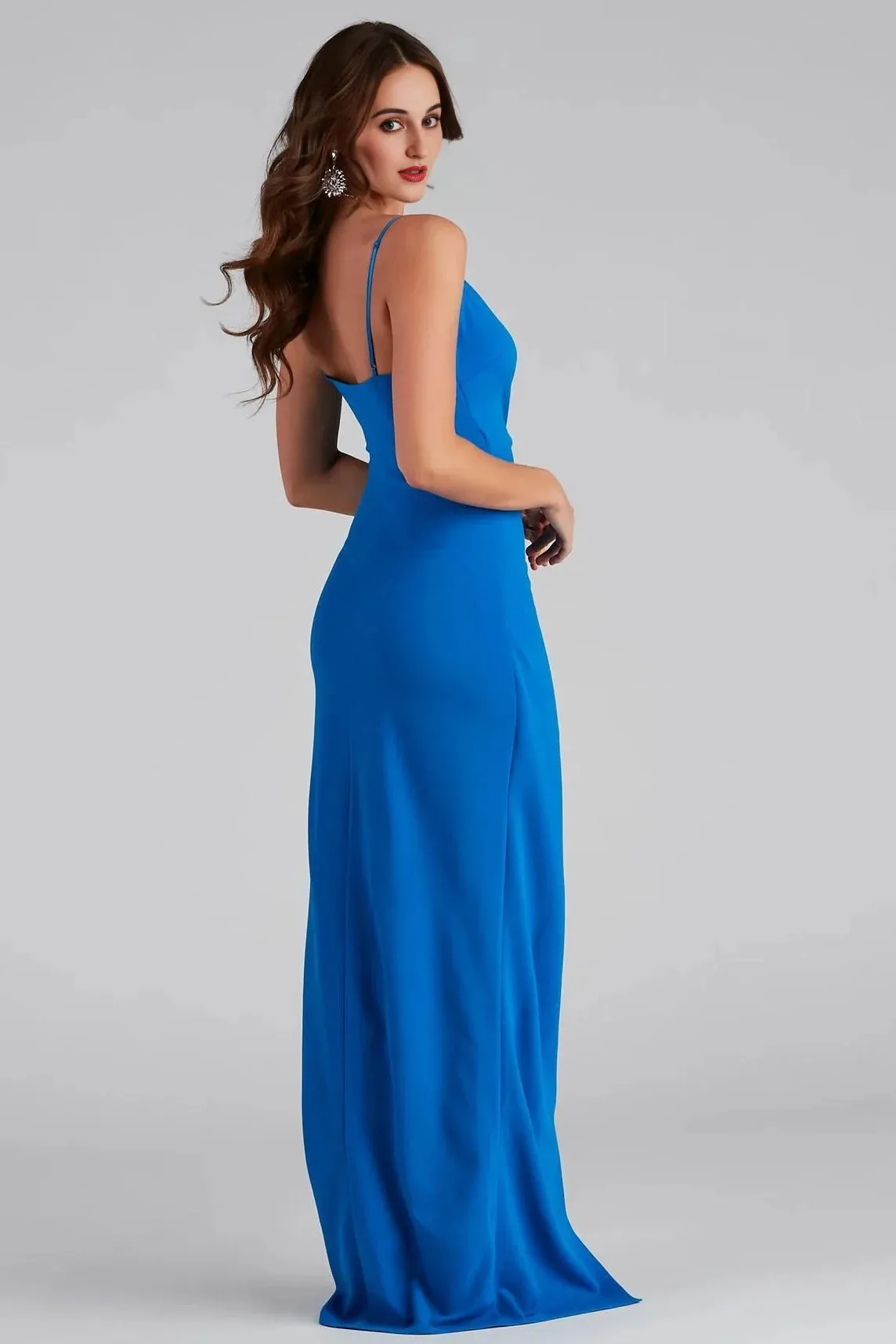 Sasha Formal High Slit Wrap Dress