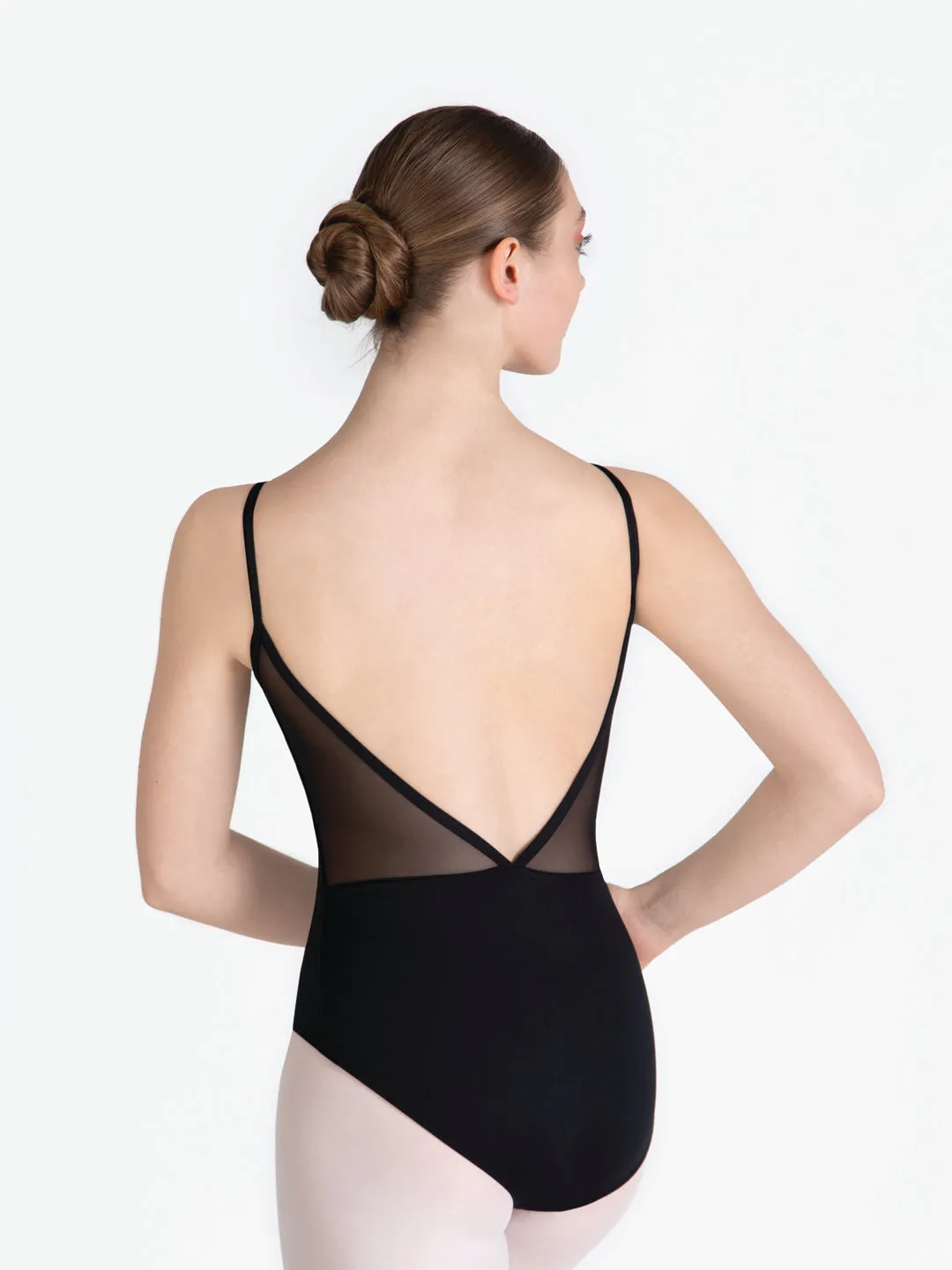 SE1075C Mesh Back Camisole Leotard