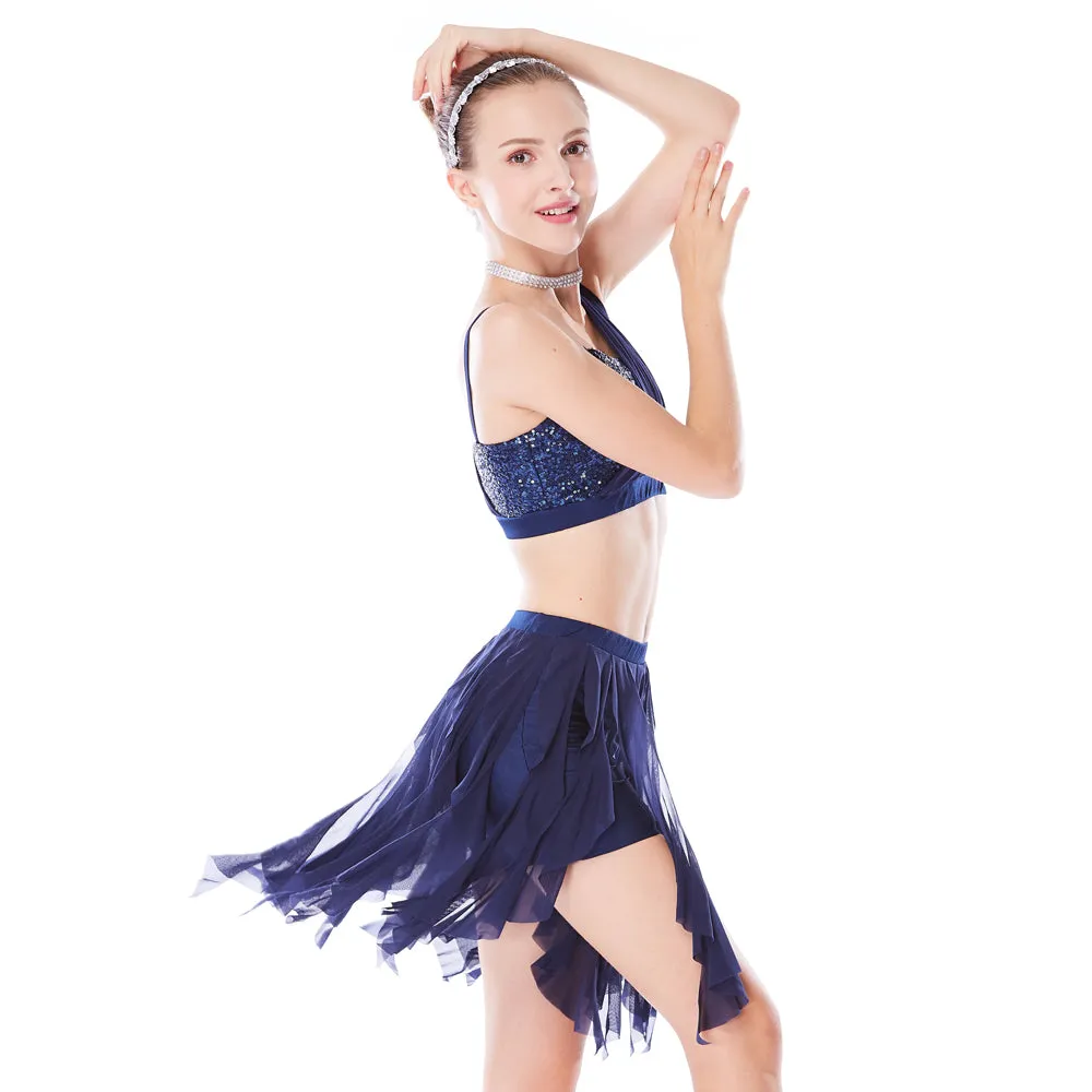 Sequin Tassels Belly Dance 2 Piece Outfit