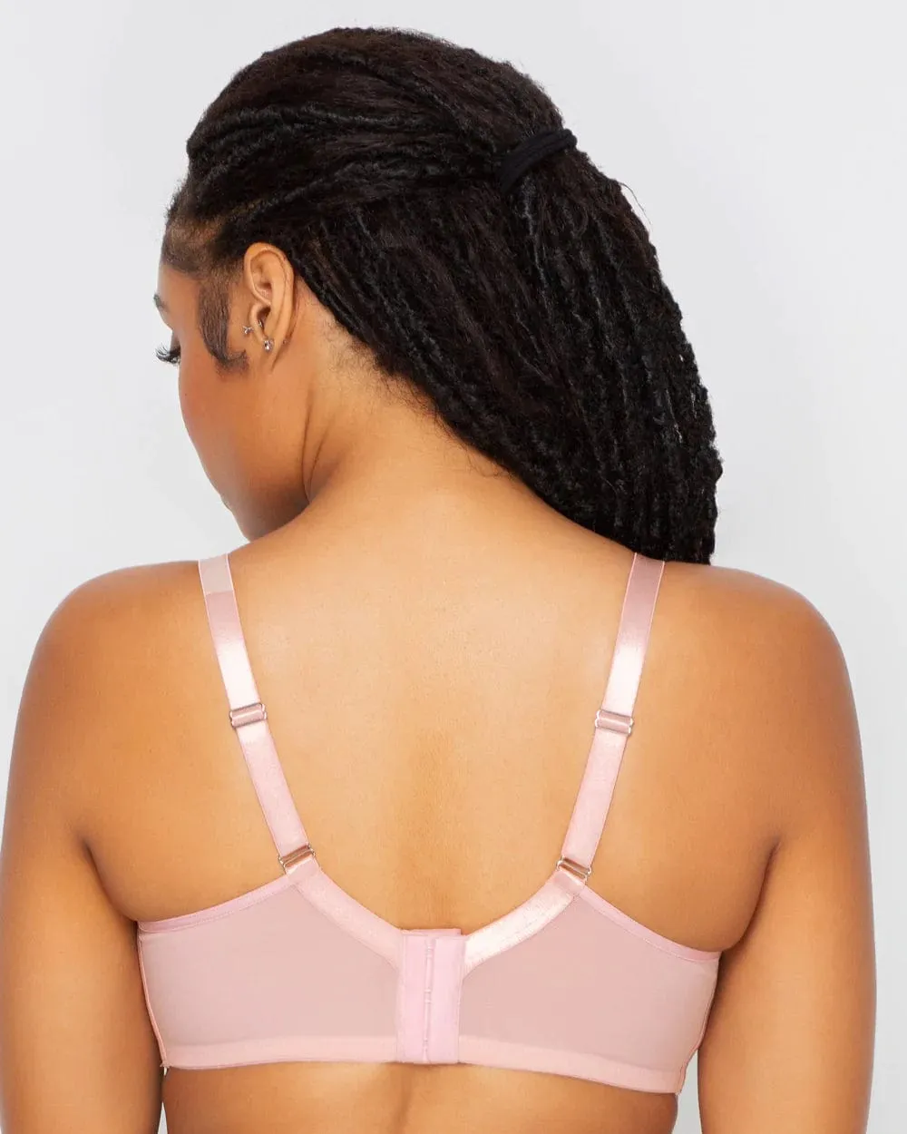 Sheer Mesh Unlined Underwire Bra - Blushing Rose