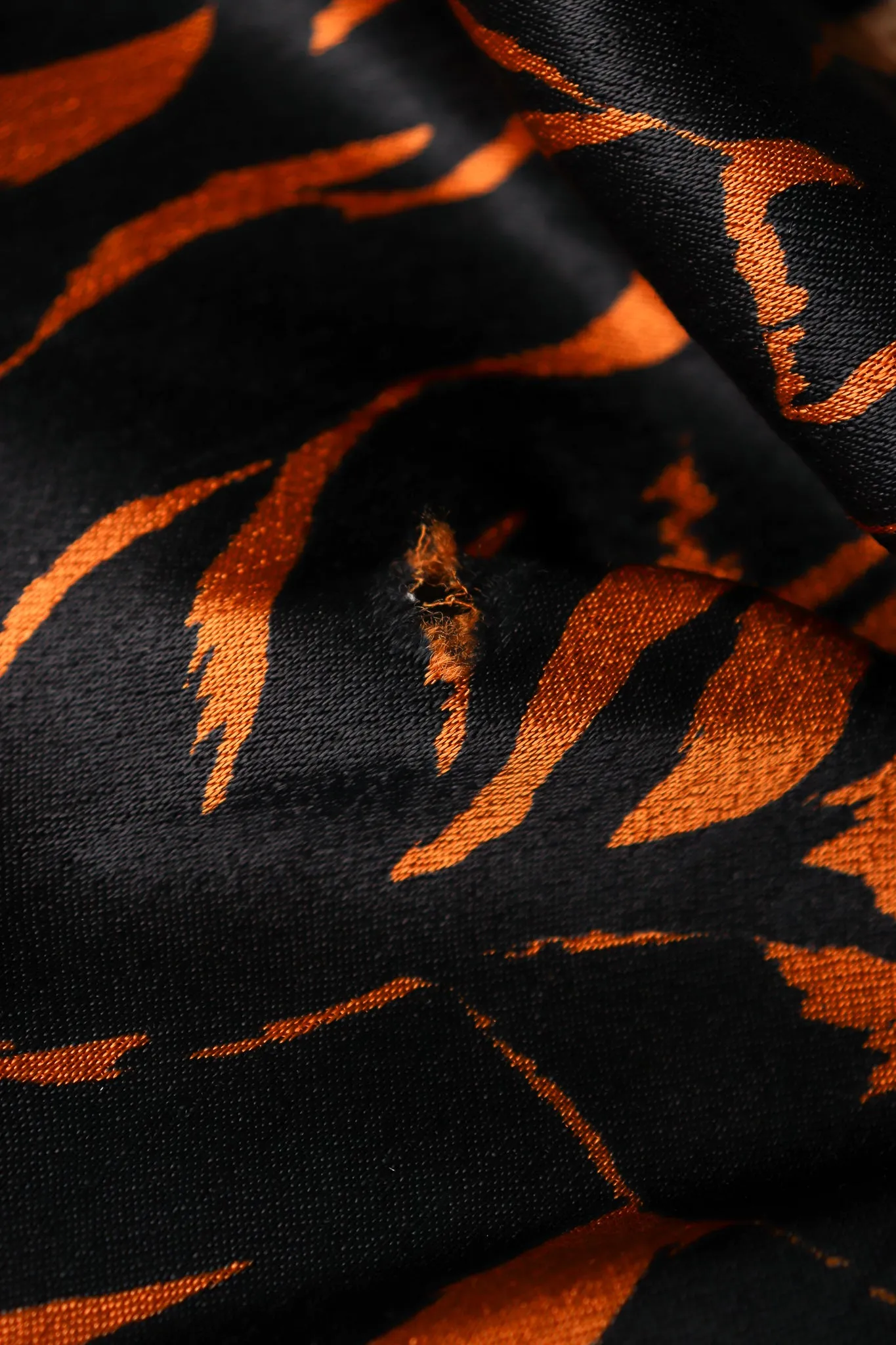 Silk Tiger Wrap Dress