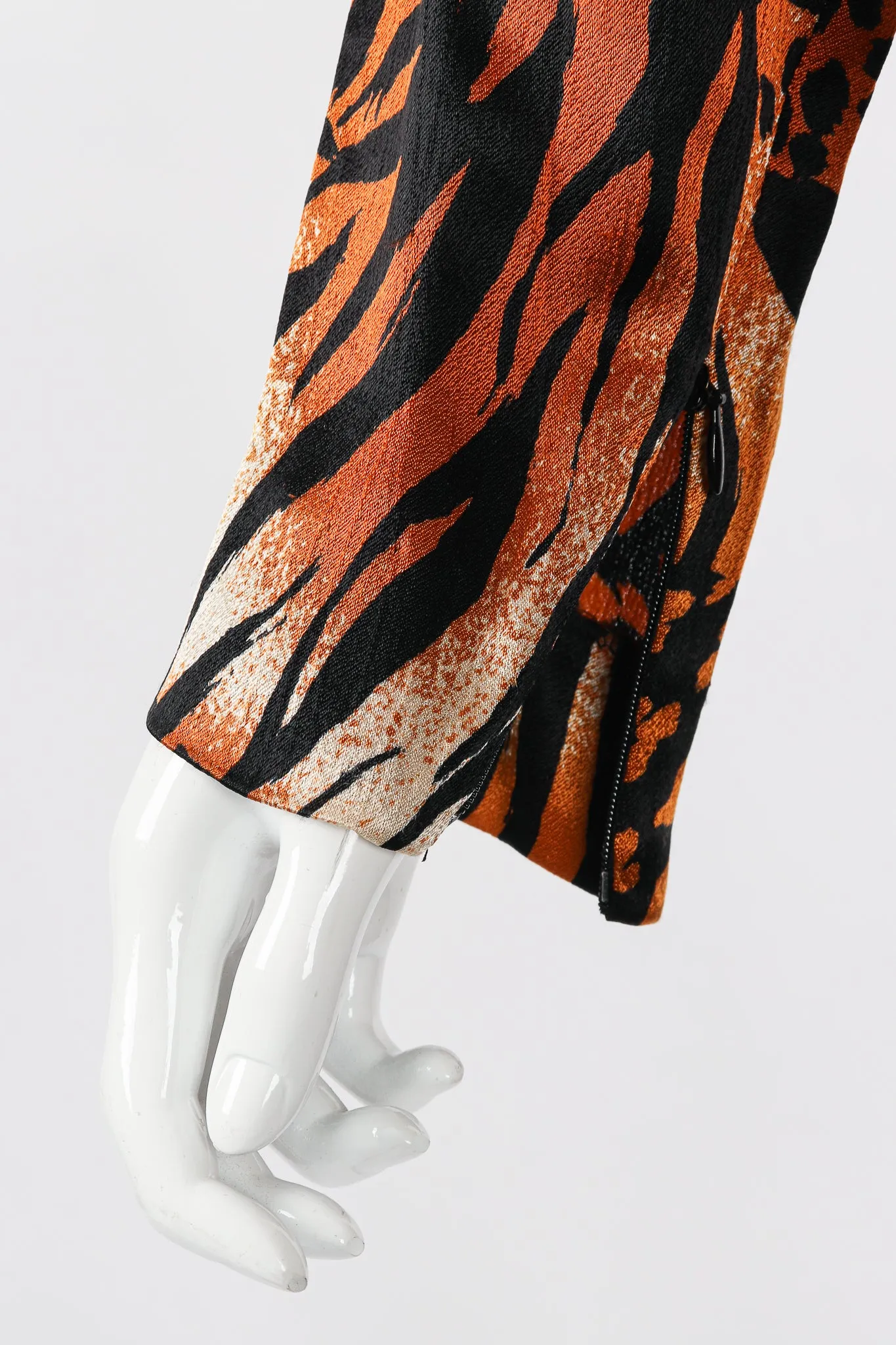 Silk Tiger Wrap Dress