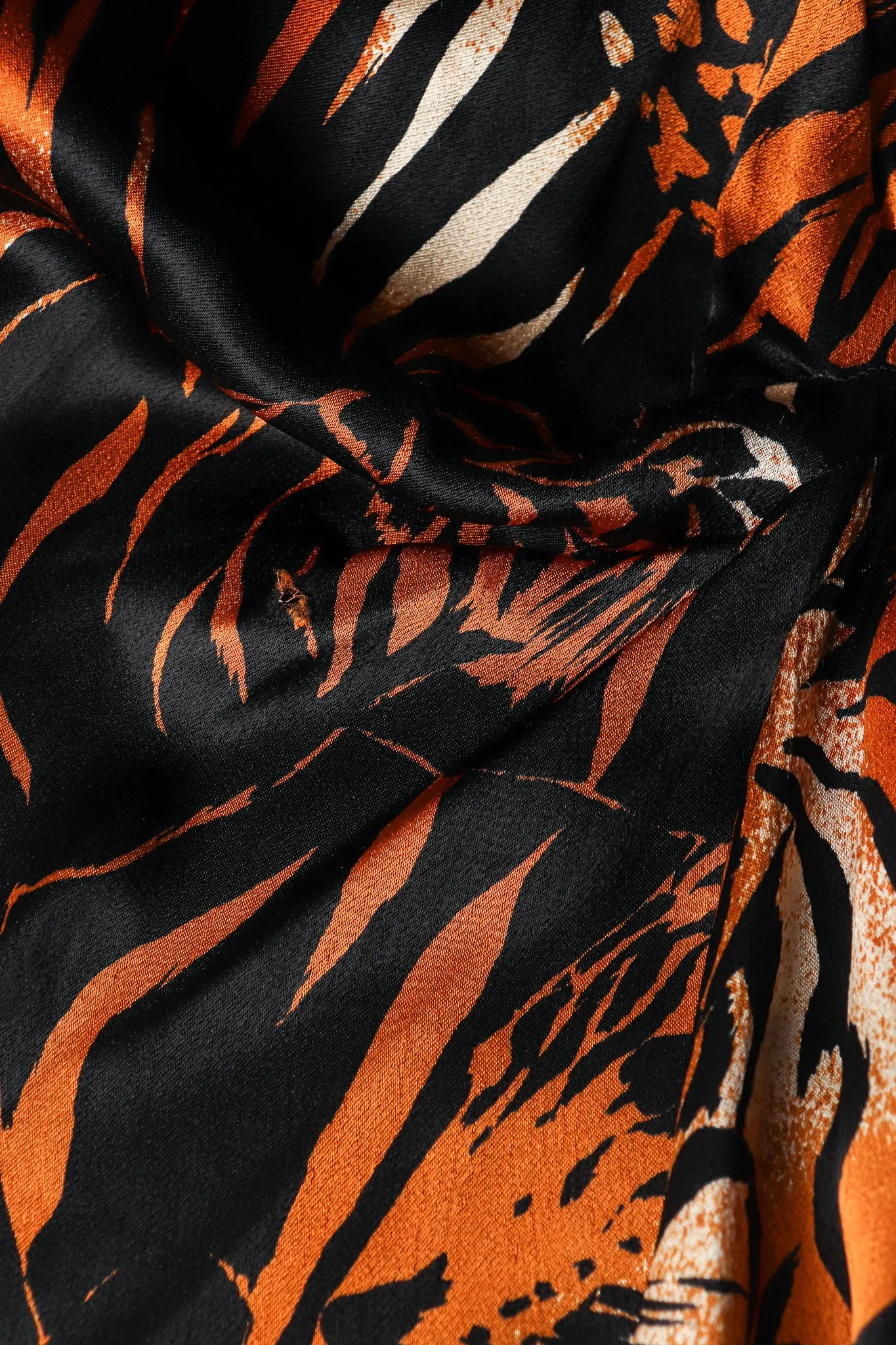 Silk Tiger Wrap Dress