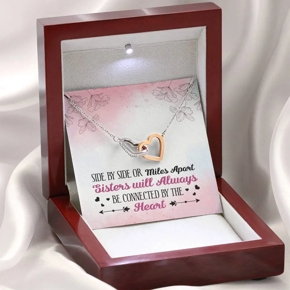 Sisters Apart Silver and Gold Necklace