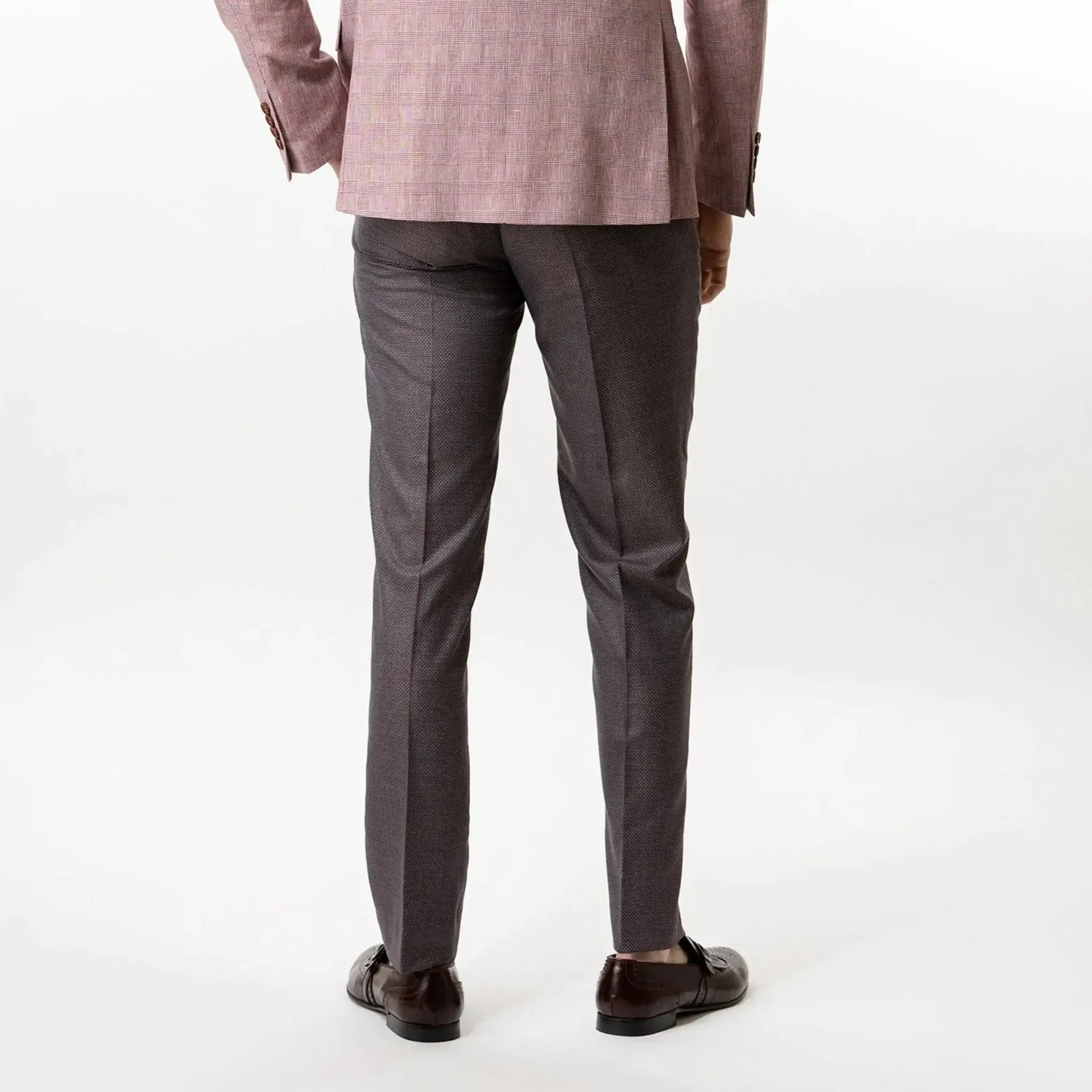 Slim Fit Trousers Dark Burgundy