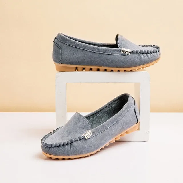 Slip-On Loafers in imitation suede