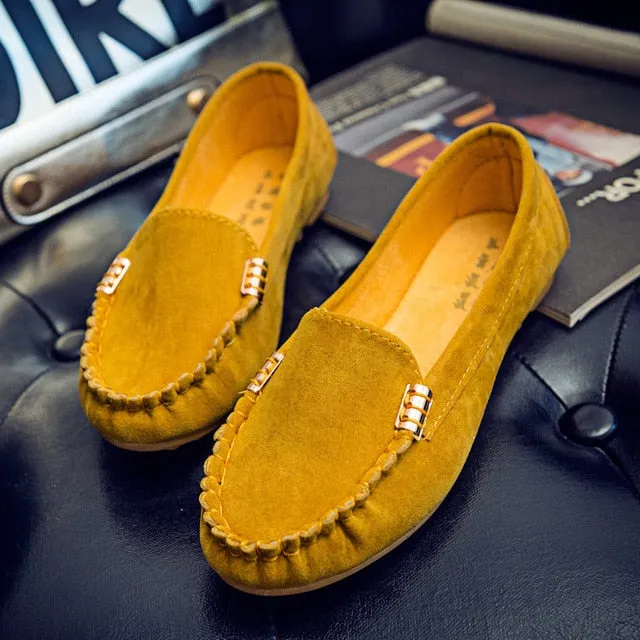 Slip-On Loafers in imitation suede