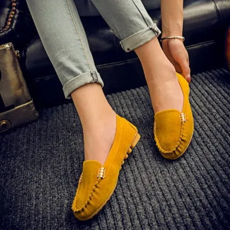 Slip-On Loafers in imitation suede