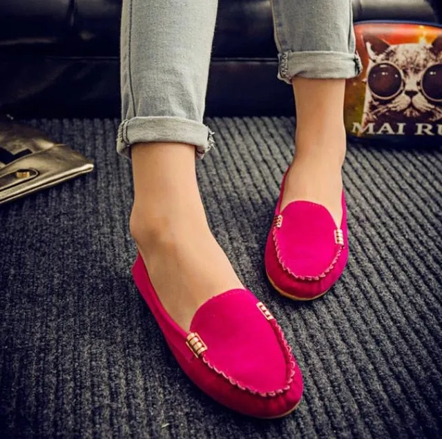 Slip-On Loafers in imitation suede