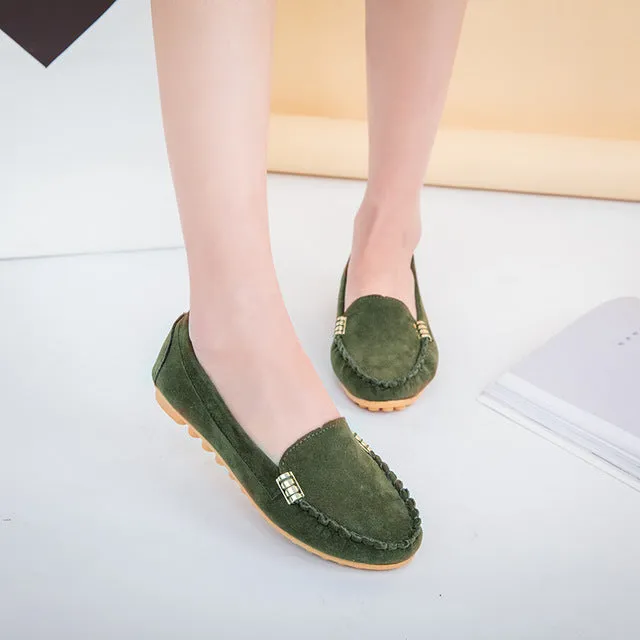Slip-On Loafers in imitation suede