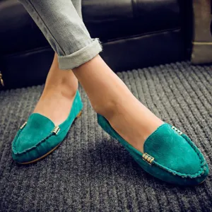 Slip-On Loafers in imitation suede