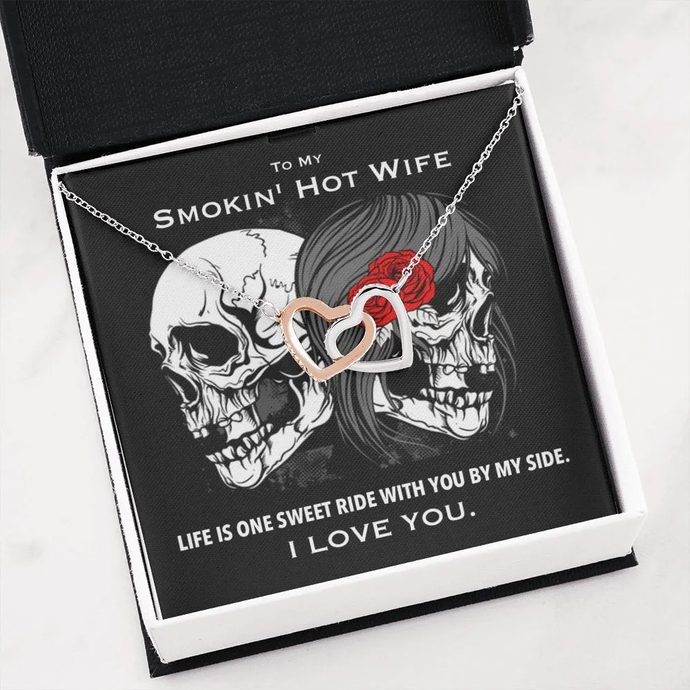 Smokin' Hot Biker Wife Sweet Ride Necklace