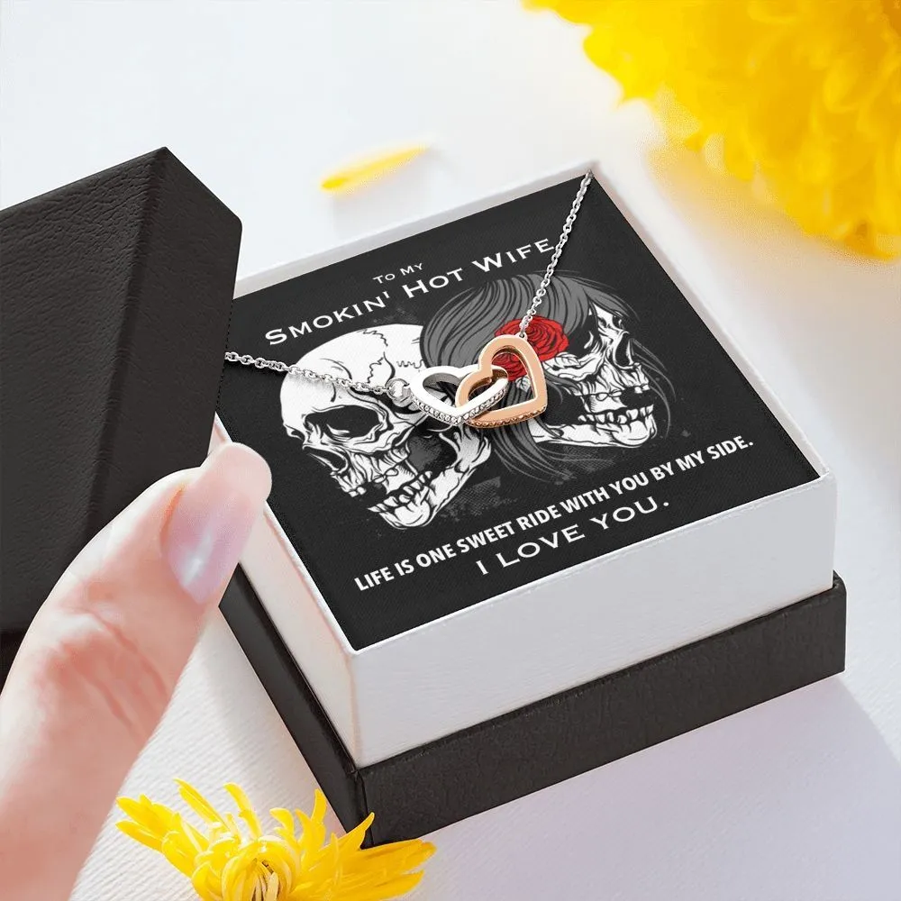 Smokin' Hot Biker Wife Sweet Ride Necklace