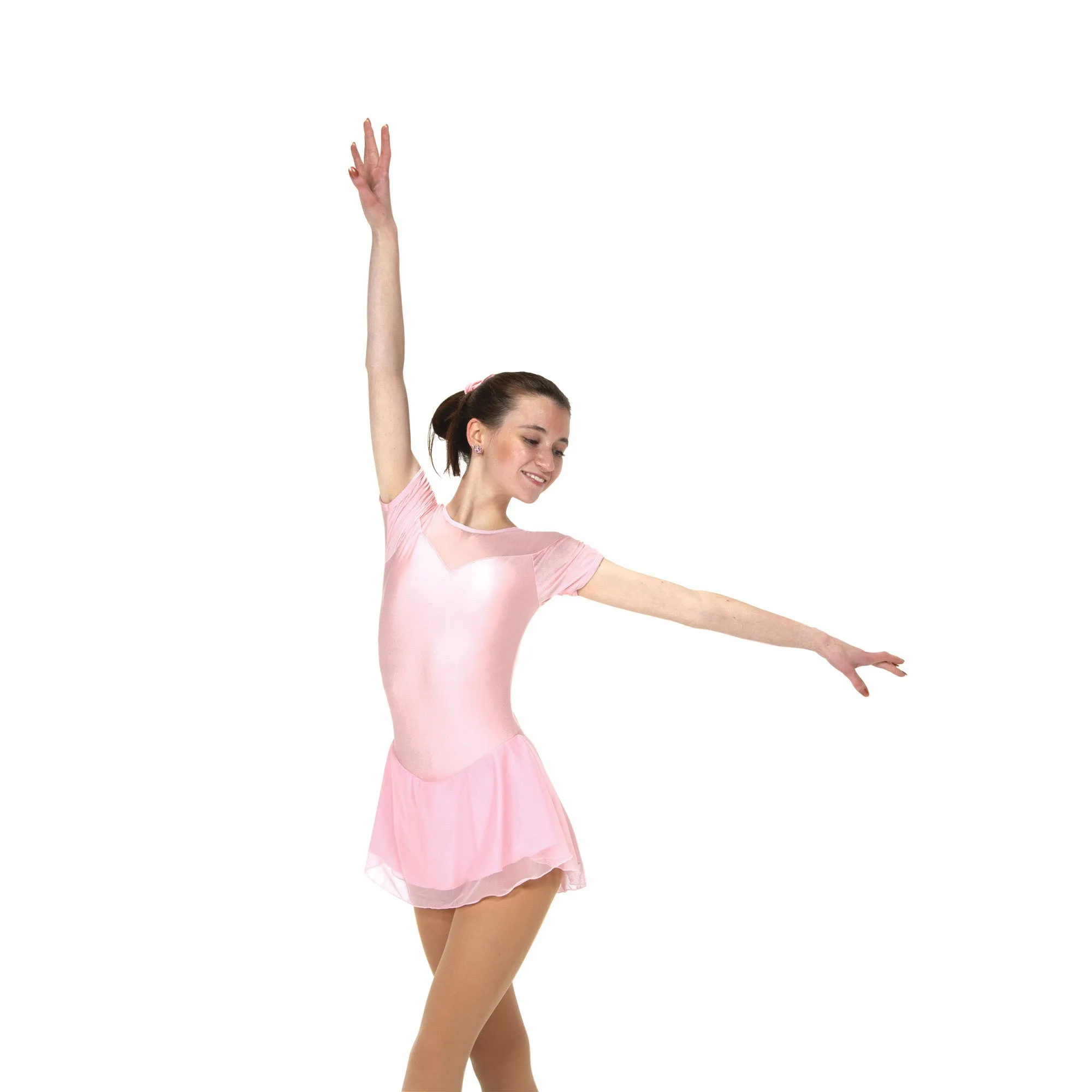 Solitaire Skatewear F22001P/R Shirred Sleeve Dress