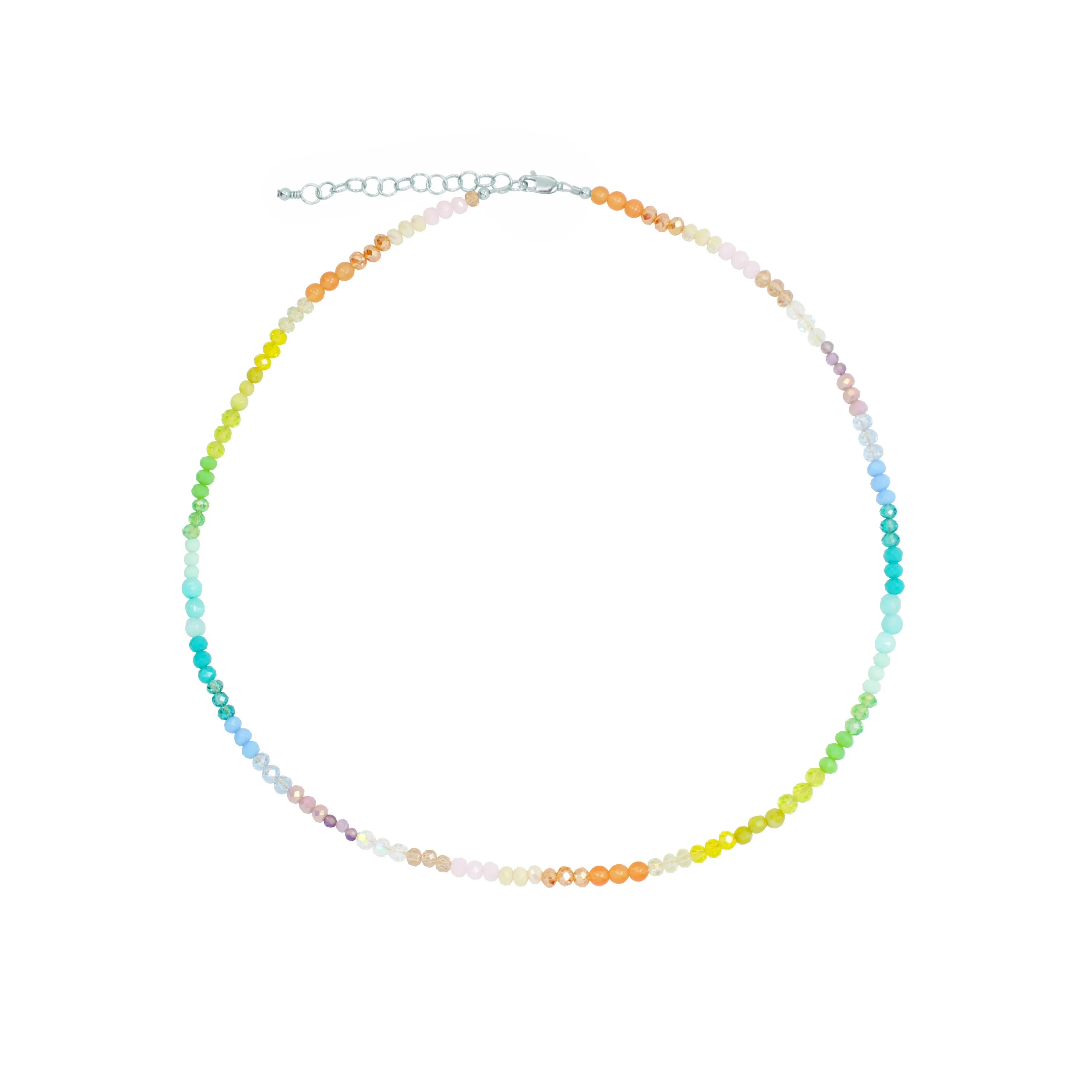 Spectrum Necklace (3MM   4MM Beads)
