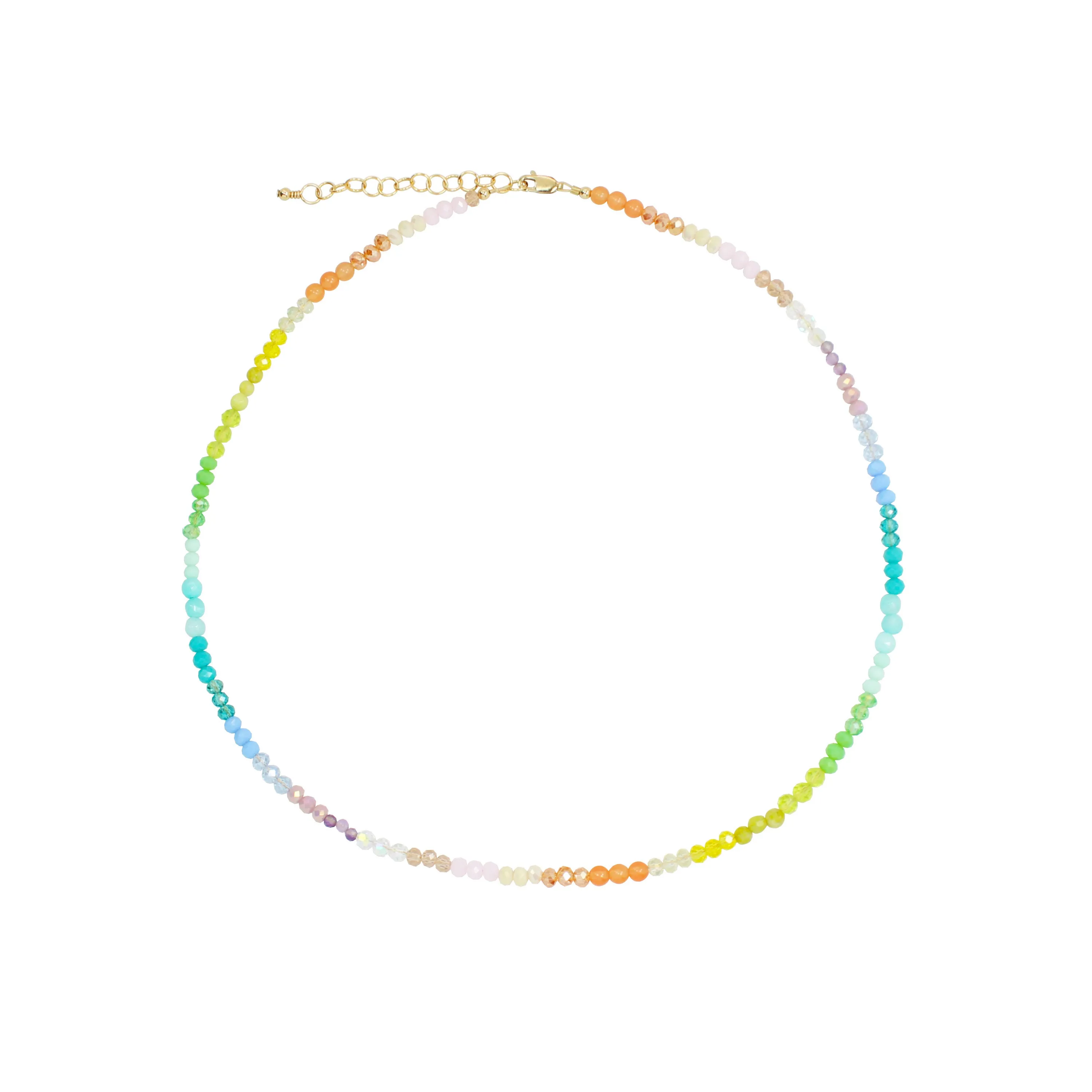 Spectrum Necklace (3MM   4MM Beads)