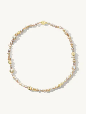 SRJ x KJH Pearl & Gold Bead Necklace