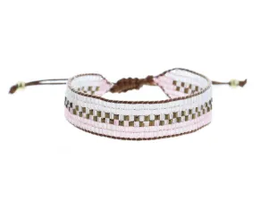 Stripe Checkered Beaded Bracelet