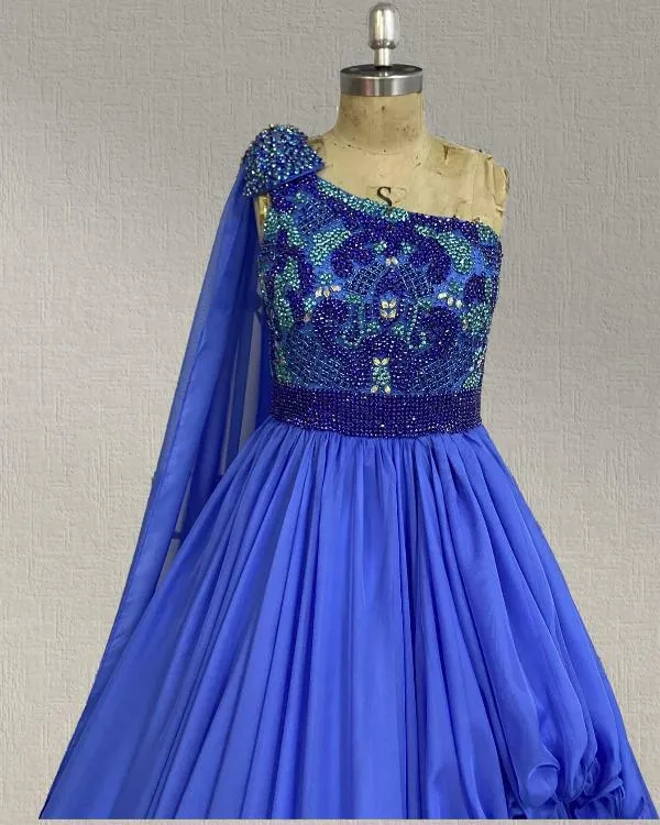 Stunning Heavey Beaded Bodice Flower Girl Evening Gown