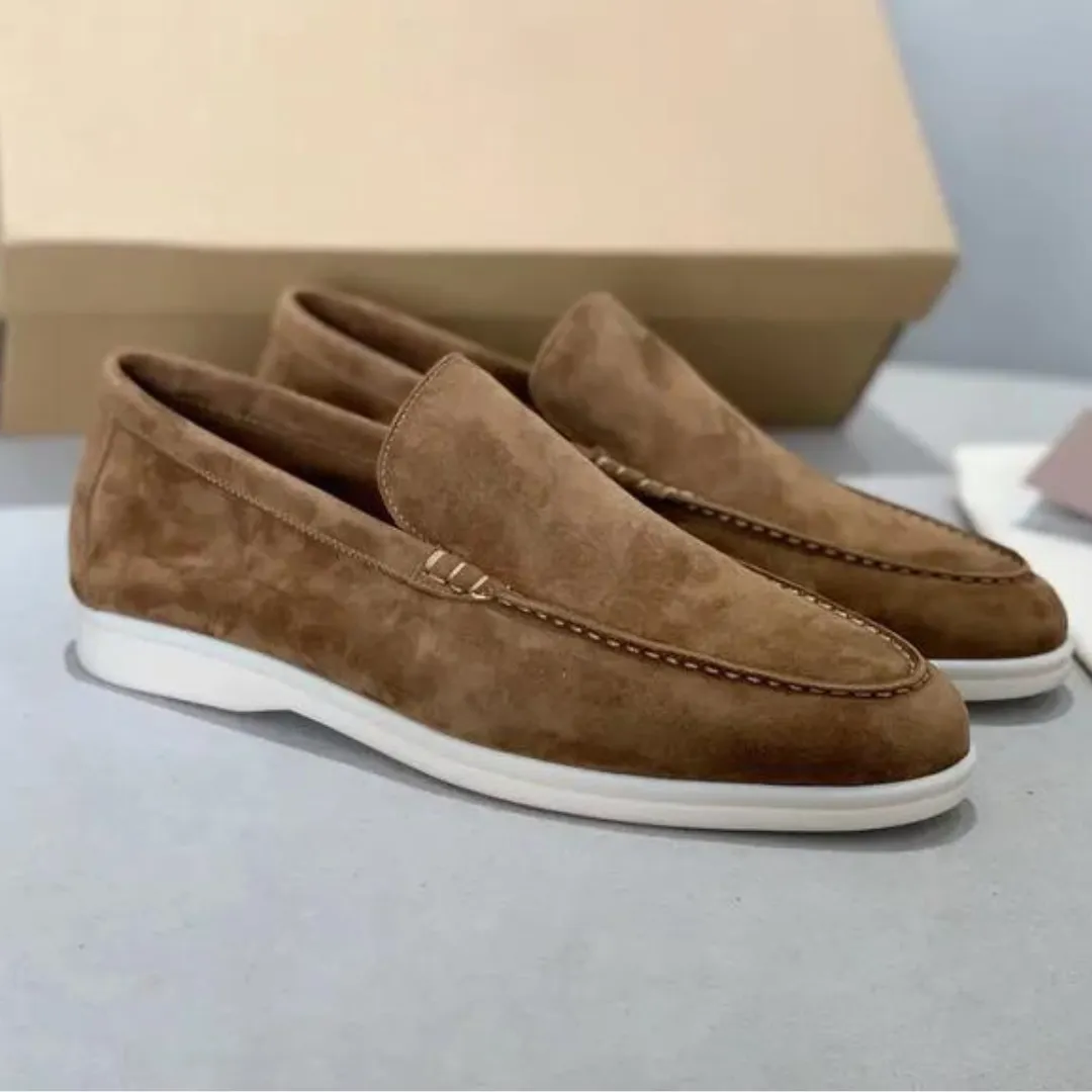 Suede Slip-On Loafers for Men