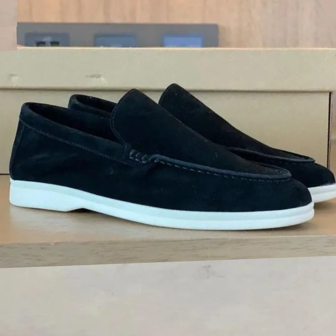 Suede Slip-On Loafers for Men