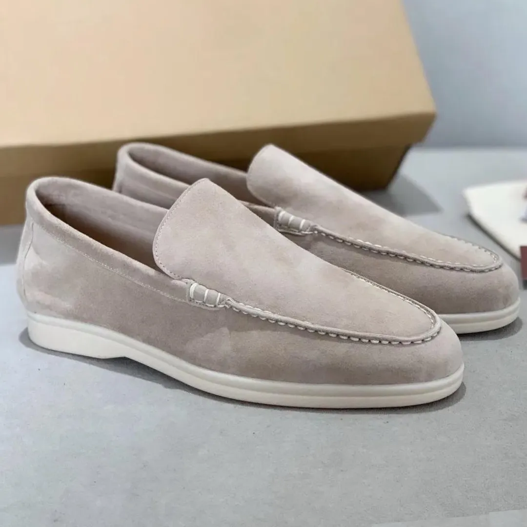 Suede Slip-On Loafers for Men