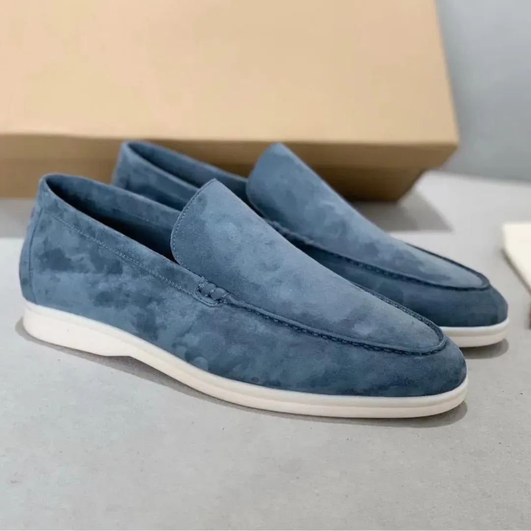 Suede Slip-On Loafers for Men