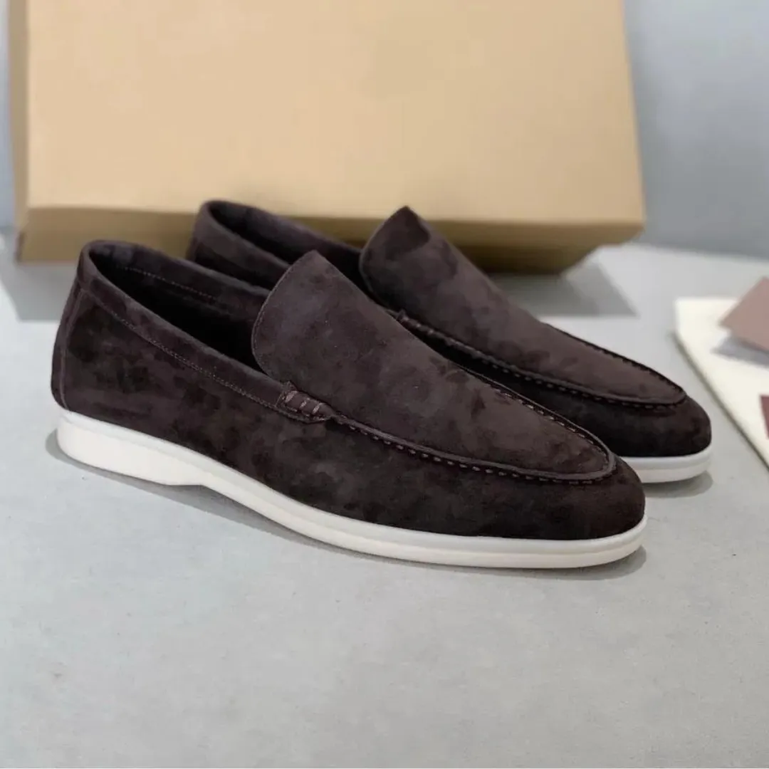 Suede Slip-On Loafers for Men