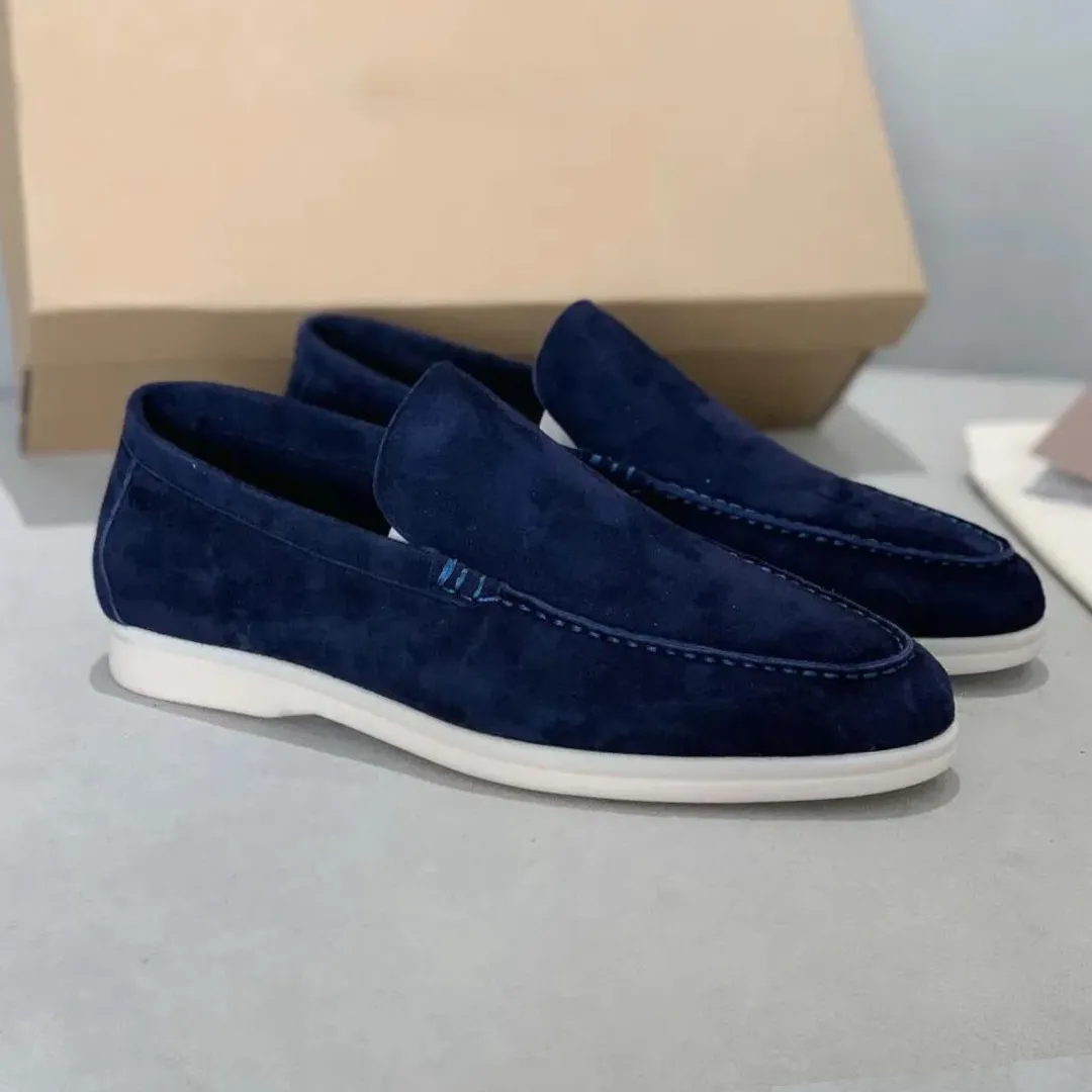 Suede Slip-On Loafers for Men