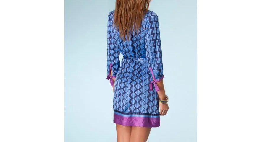 Sultry Touch  Silk Printed Shift Dress