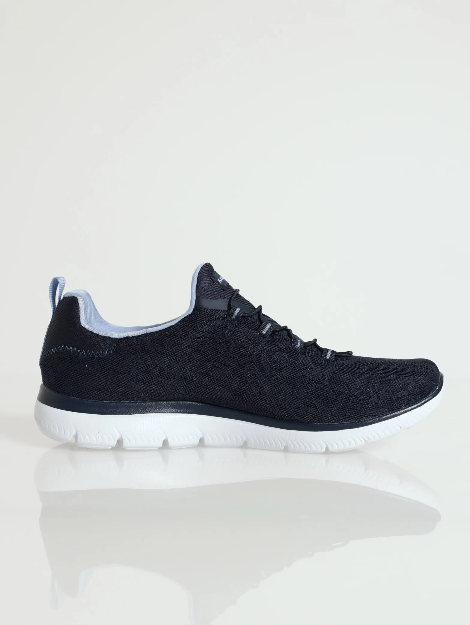Summits Slip-On Mock Lace Sneaker - Navy