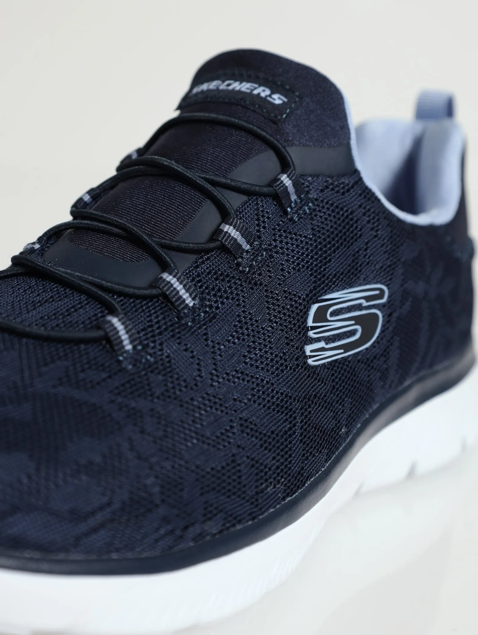 Summits Slip-On Mock Lace Sneaker - Navy