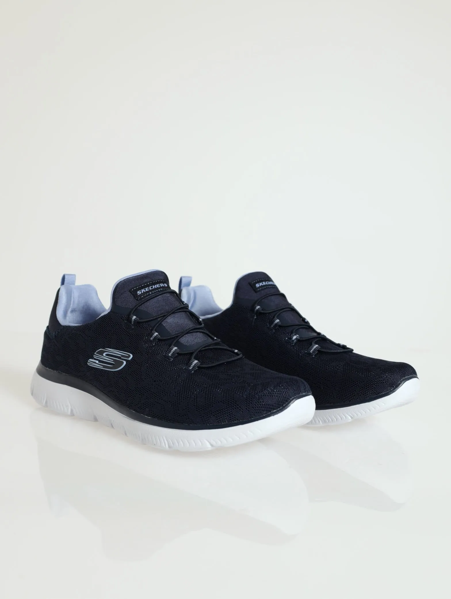 Summits Slip-On Mock Lace Sneaker - Navy