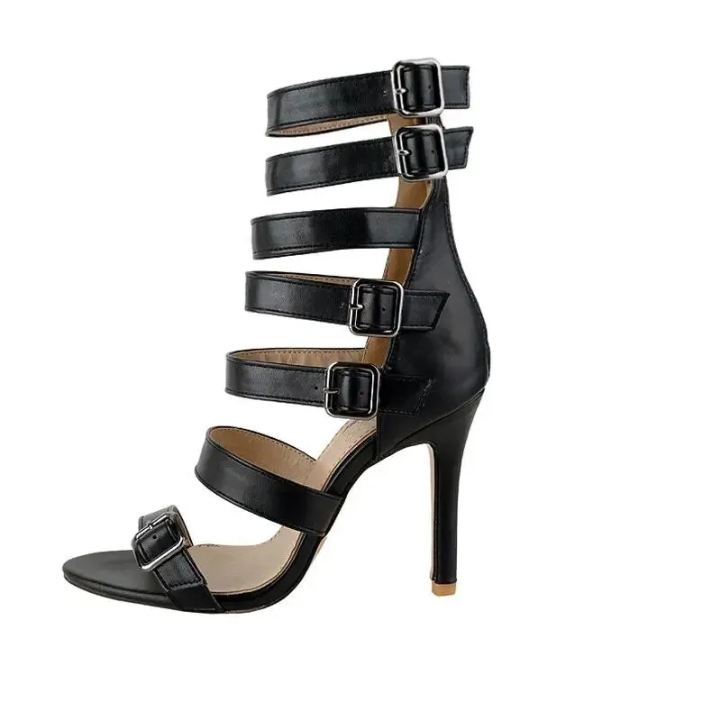 Super High Patent Leather Gladiator Heels