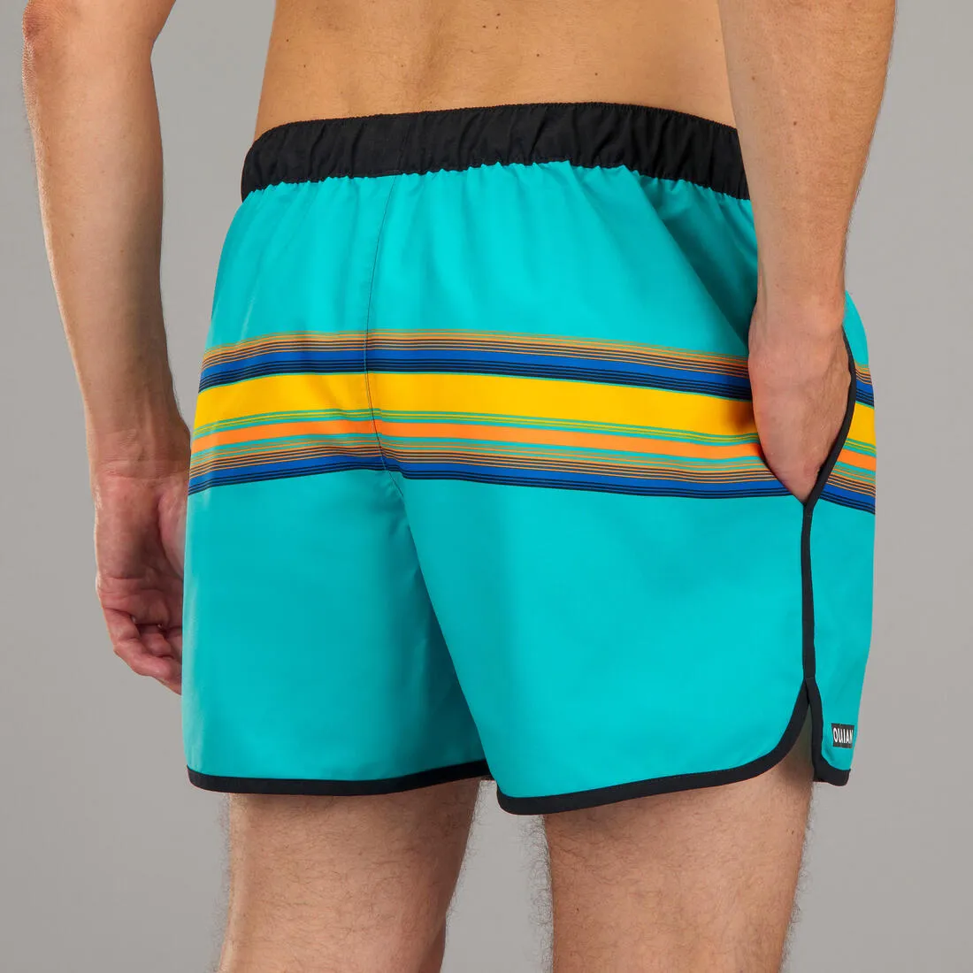 Surfing Short Boardshorts 100 - SUNSTRIPE