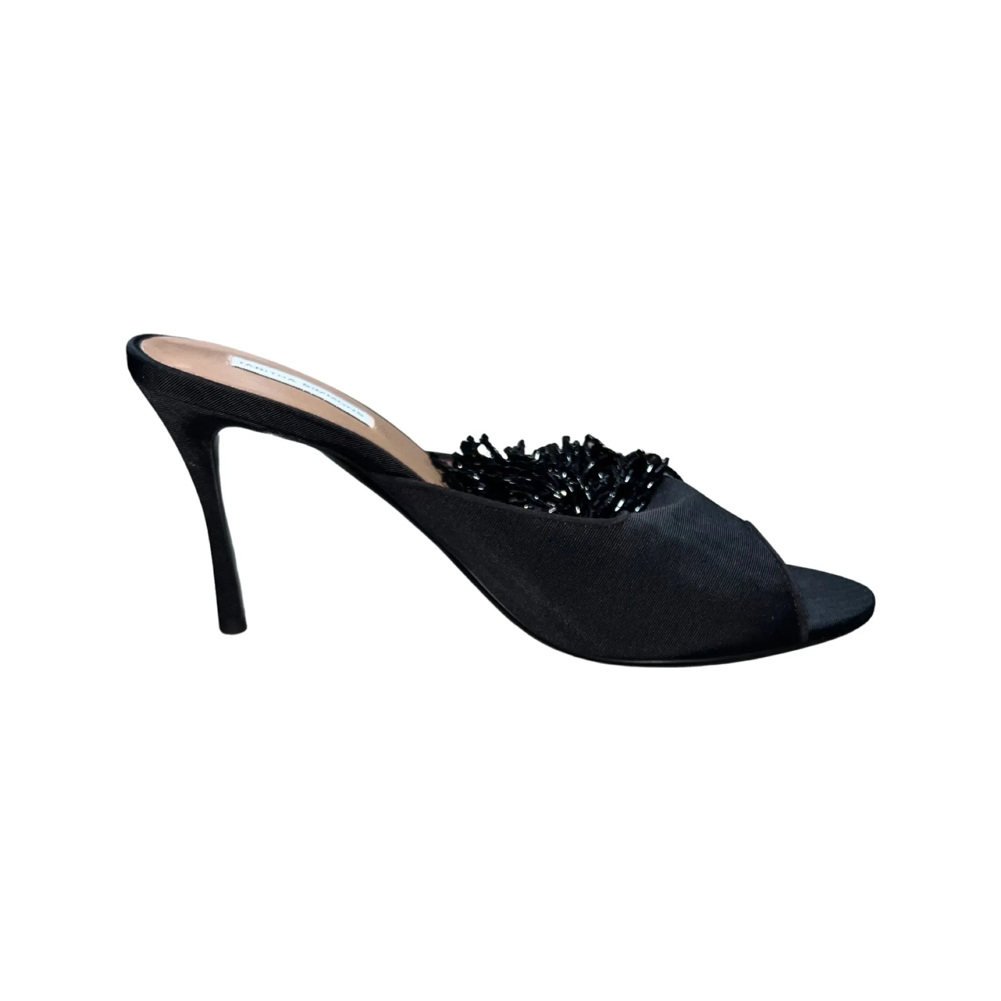 Tabitha Simmons Peachy Pammy Beaded Black Moire