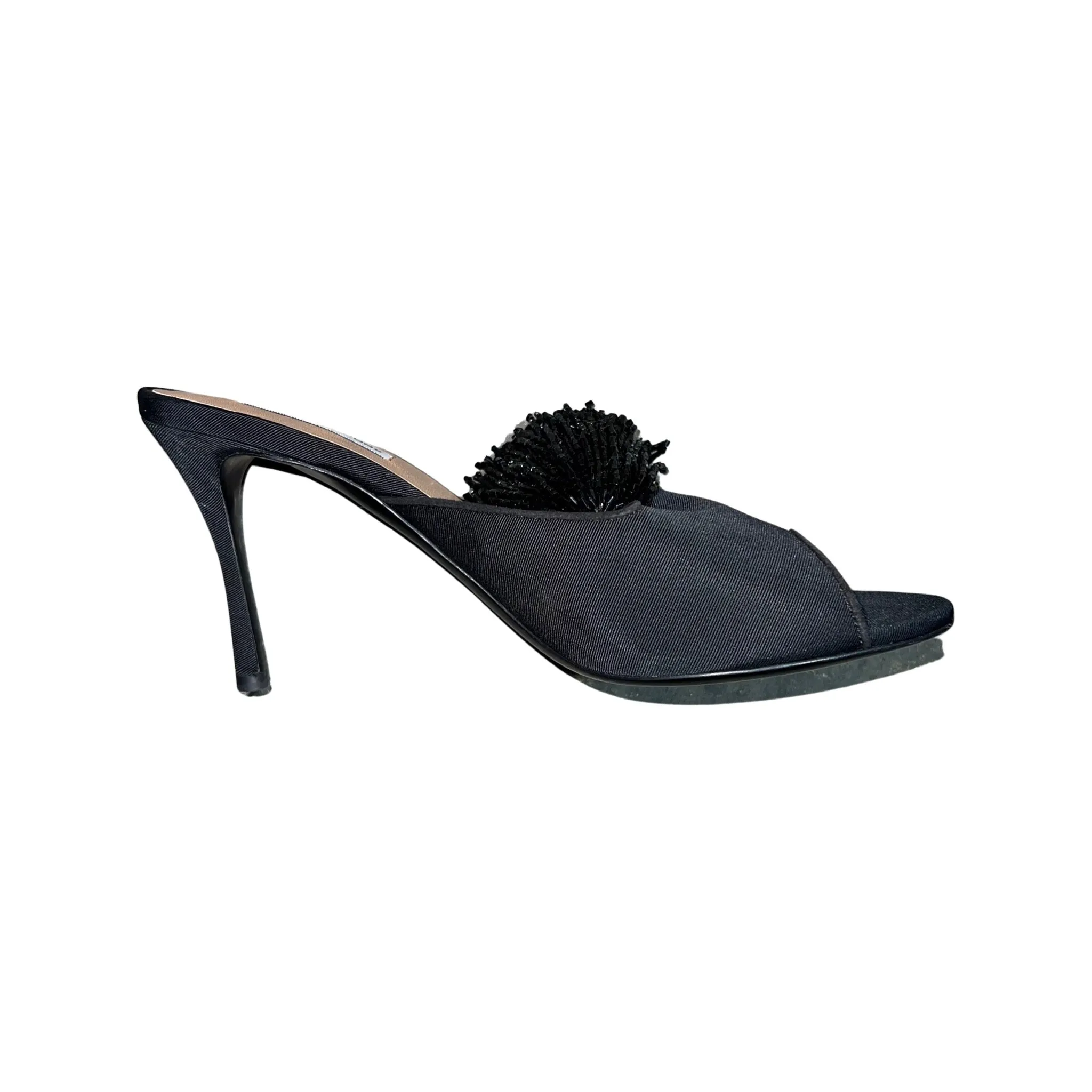 Tabitha Simmons Peachy Pammy Beaded Black Moire