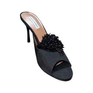 Tabitha Simmons Peachy Pammy Beaded Black Moire