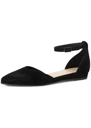 Tamaris Dorine Leather 40's Sandals Black