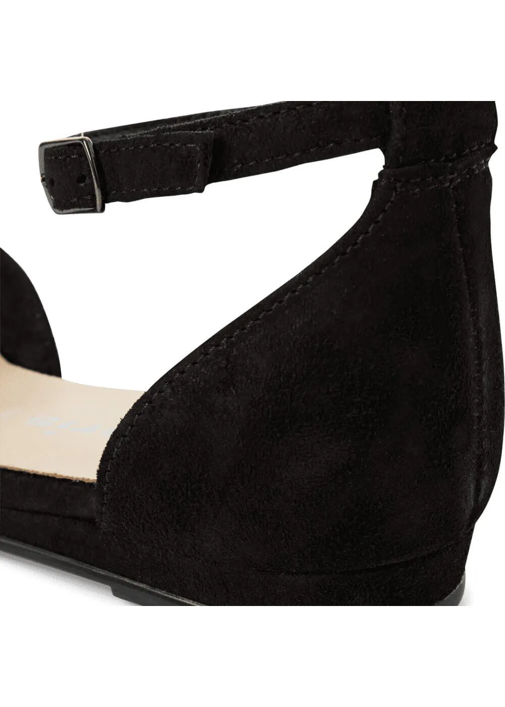 Tamaris Dorine Leather 40's Sandals Black