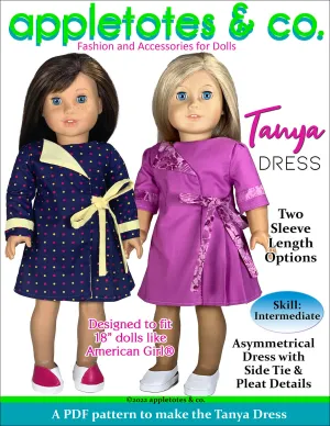 Tanya Dress 18 Inch Doll Sewing Pattern