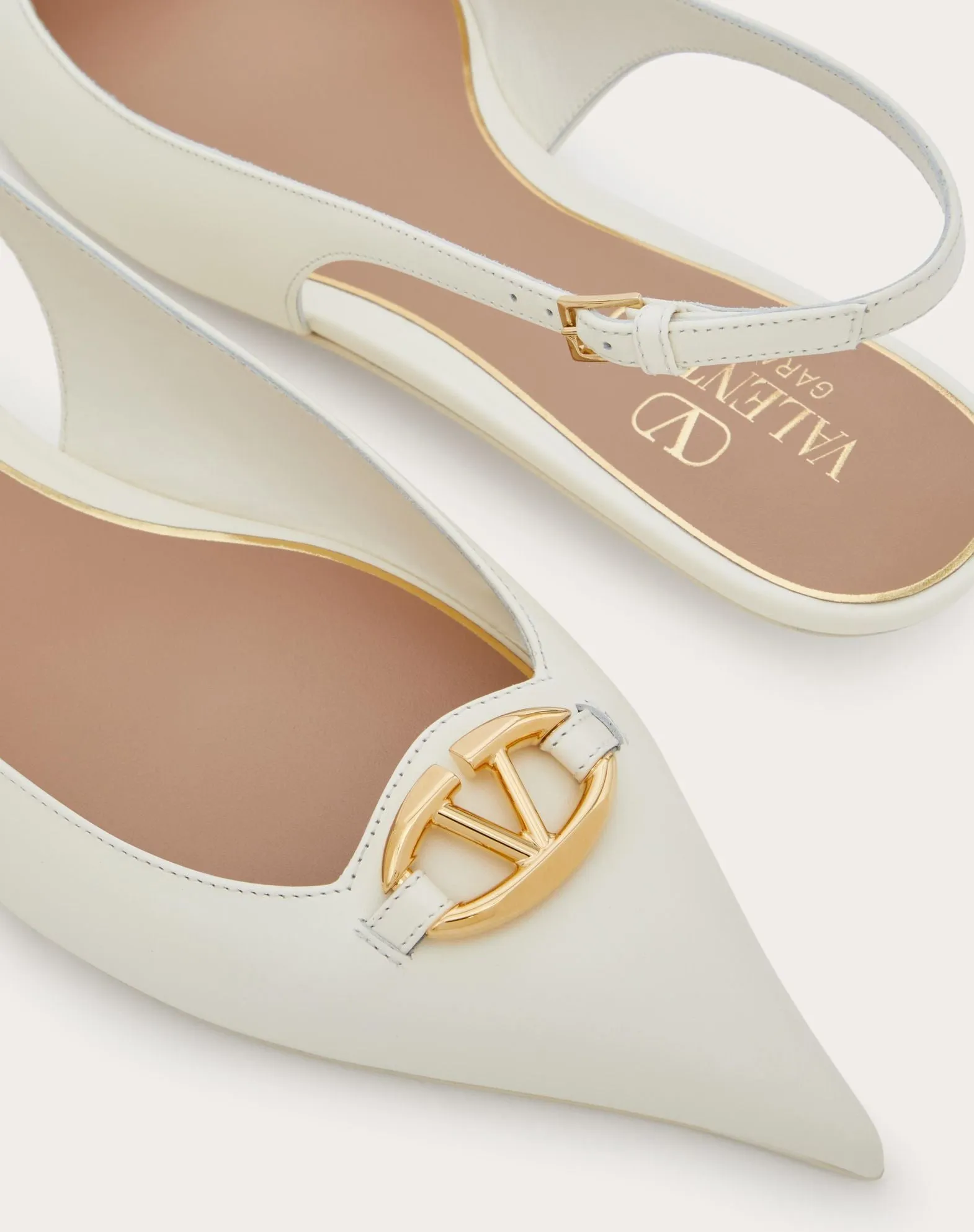 The Bold Edition Vlogo Calfskin Slingback Ballerinas 20mm
