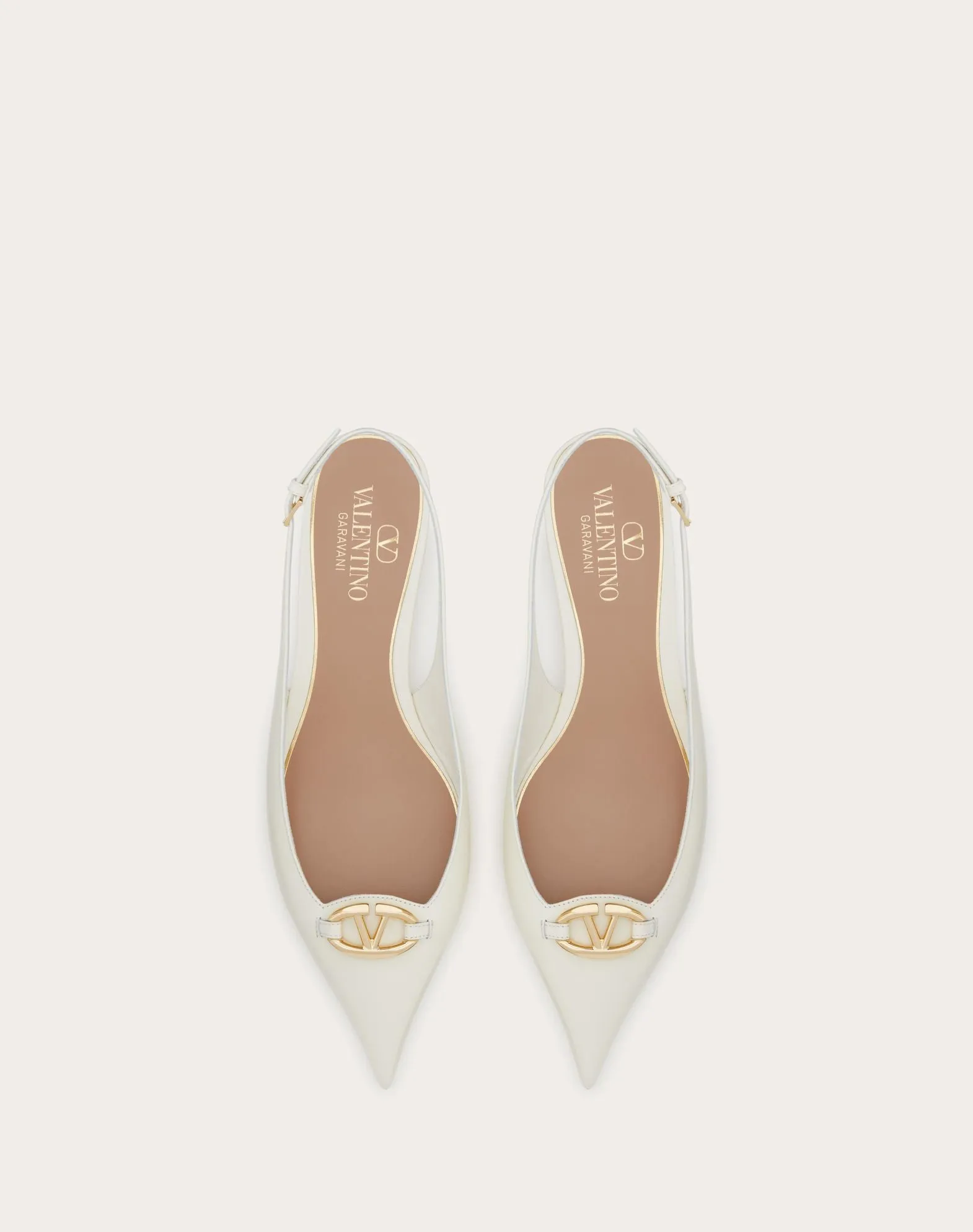 The Bold Edition Vlogo Calfskin Slingback Ballerinas 20mm