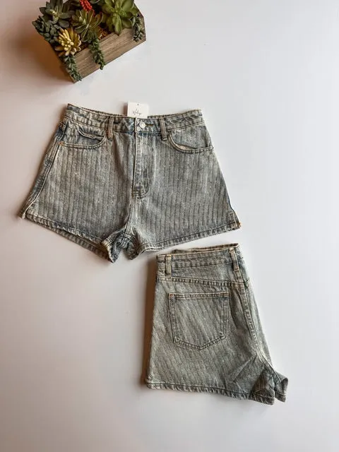 The Denim And Rhinestones Shorts