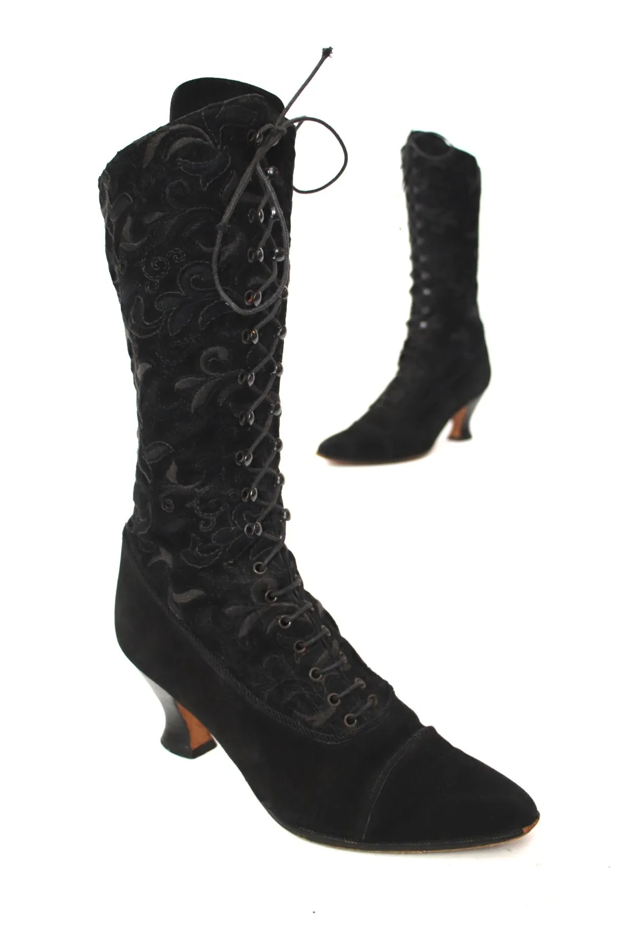 Timothy Hitsman Suede Embroidered Boots
