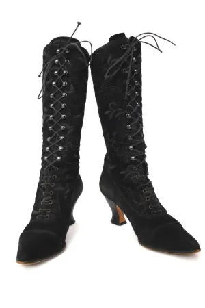 Timothy Hitsman Suede Embroidered Boots